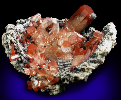 Topaz on rhyolite from Hacienda Rivera near Hidalgo, Durango, Mexico