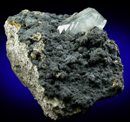 Stilbite-Ca on Hematite from Pathardy Quarry, Nashik District, Maharashtra, India