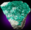 Dioptase on Calcite from Tsumeb Mine, Otavi-Bergland District, Oshikoto, Namibia