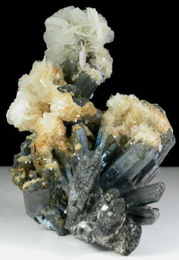 Stibnite with Barite from Baiutz, Maramures, Romania