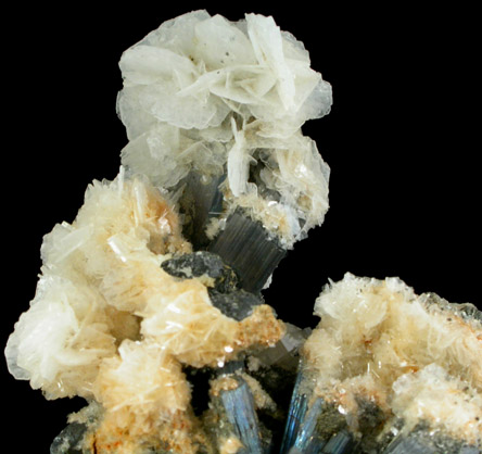 Stibnite with Barite from Baiutz, Maramures, Romania