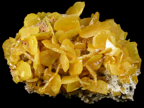 Wulfenite from Touissit Mine, 21 km SSE of Oujda, Jerada Province, Oriental, Morocco