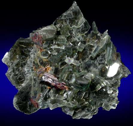 Rutile on Muscovite from Shelby, Cleveland County, North Carolina