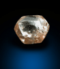Diamond (0.49 carat pink-gray dodecahedral crystal) from Williamson Mine, Mwadui, Tanzania
