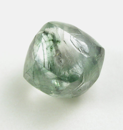 Diamond (0.74 carat green dodecahedral crystal) from Guaniamo, Bolivar Province, Venezuela