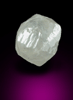 Diamond (1.10 carat colorless complex crystal) from Magna Egoli Mine, Zimmi property along the Sewa River, Sierra Leone