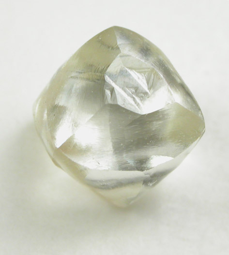 Diamond (1.46 carat pale-gray octahedral crystal) from Venetia Mine, Limpopo Province, South Africa