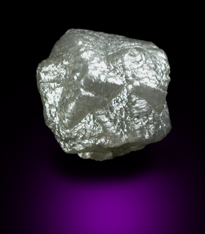 Diamond (2.58 carat gray intergrown crystals) from Ekati Mine, Point Lake, Northwest Territories, Canada