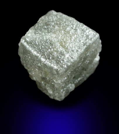 Diamond (3.20 carat gray cubic crystal) from Ekati Mine, Point Lake, Northwest Territories, Canada