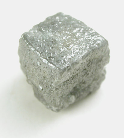 Diamond (3.20 carat gray cubic crystal) from Ekati Mine, Point Lake, Northwest Territories, Canada