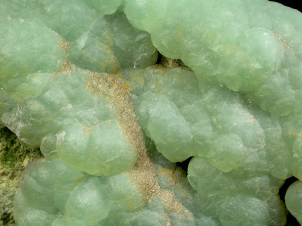 Prehnite from New Street Quarry, Paterson, Passaic County, New Jersey