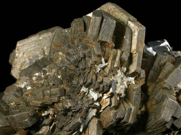 Pyrrhotite, Galena, Quartz, Pyrite from Nikolaevskiy Mine, Dalnegorsk, Primorskiy Kray, Russia