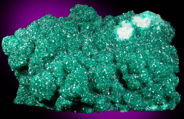 Dioptase and Calcite from Tsumeb Mine, Otavi-Bergland District, Oshikoto, Namibia