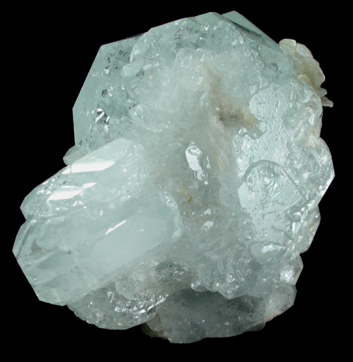 Beryl var. Aquamarine with Albite from Xuebaoding Mountain near Pingwu, Sichuan Province, China