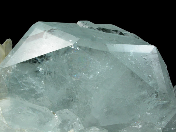 Beryl var. Aquamarine with Albite from Xuebaoding Mountain near Pingwu, Sichuan Province, China