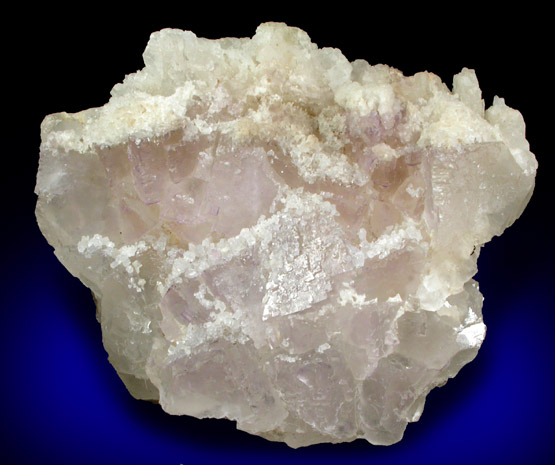 Barite on Fluorite from Hill-Ledford Mine, sub-Rosiclare Level, Cave-in-Rock District, Hardin County, Illinois