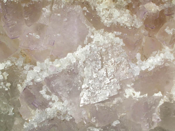 Barite on Fluorite from Hill-Ledford Mine, sub-Rosiclare Level, Cave-in-Rock District, Hardin County, Illinois