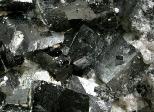 Magnetite (rare cubic crystal form) with Sphalerite from ZCA Mine No. 4, Fowler Ore Body, 2500' Level, Balmat, St. Lawrence County, New York