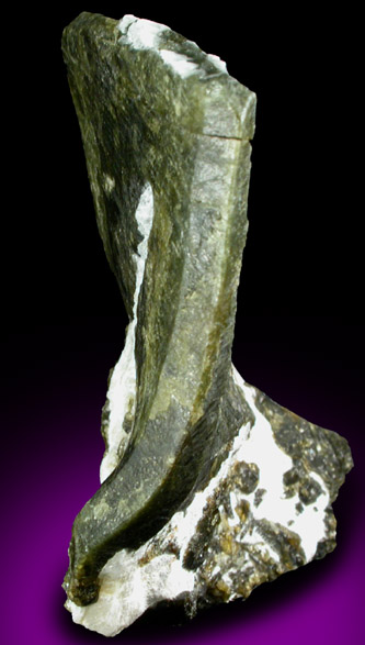 Forsterite in Calcite from Katukubura, 6.5 km east of Kolonne, Sabaragamuwa Province, Sri Lanka