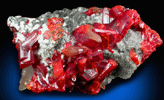 Realgar, Calcite, Picropharmacolite from Shimen Mine, Hunan, China