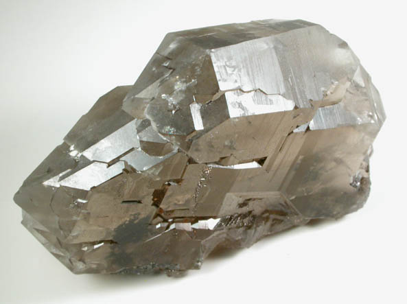 Quartz var. Smoky Gwindel-habit from Puiva Deposit, Tyumenskaya Oblast', Sub-Polar Ural Mountains, Russia