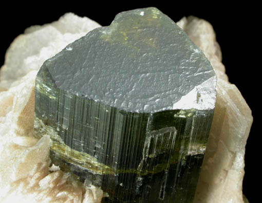 Elbaite Tourmaline with Albite var. Cleavelandite from Stak Nala, Skardu Road, Baltistan, Gilgit-Baltistan, Pakistan