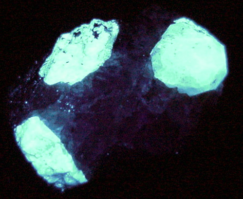 Scheelite in Quartz from Old Mine Plaza construction site, Mine Hill, Trumbull, Fairfield County, Connecticut