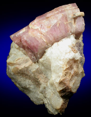 Elbaite Tourmaline with Pollucite from Walden Gem Mine, Portland, Middlesex County, Connecticut