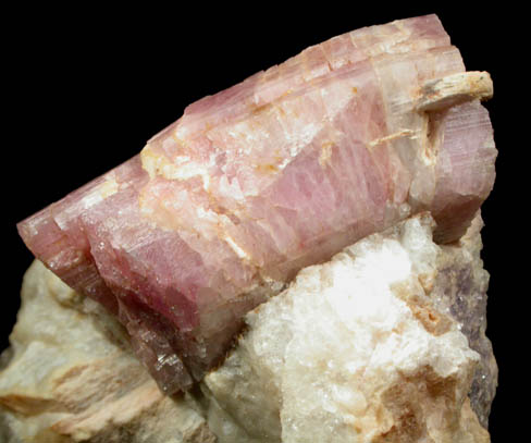 Elbaite Tourmaline with Pollucite from Walden Gem Mine, Portland, Middlesex County, Connecticut