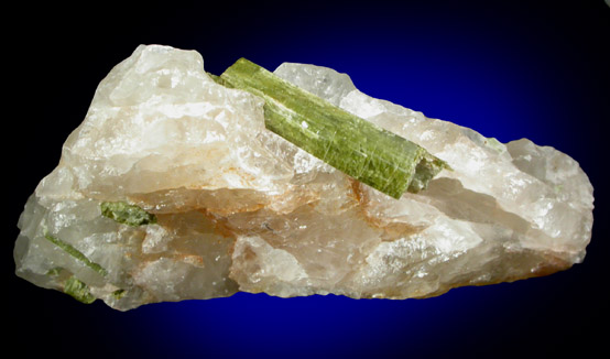 Elbaite Tourmaline in Quartz from White Rock Quarry, Middletown, Middlesex County, Connecticut