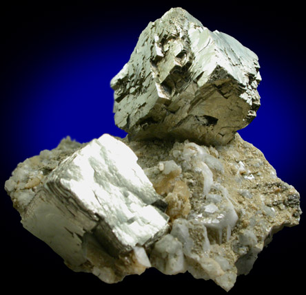 Pyrite on Quartz from Dalnegorsk, Primorskiy Kray, Russia