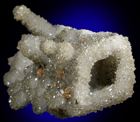 Quartz pseudomorph after Anhydrite from Prospect Park Quarry, Prospect Park, Passaic County, New Jersey