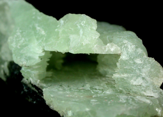 Prehnite pseudomorph after Anhydrite from Upper New Street Quarry, Paterson, Passaic County, New Jersey