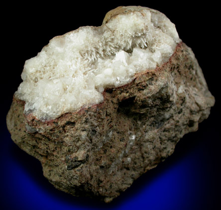 Natrolite and Calcite from Delaware Aqueduct Shaft 2A, Wawarsing, Ulster County, New York