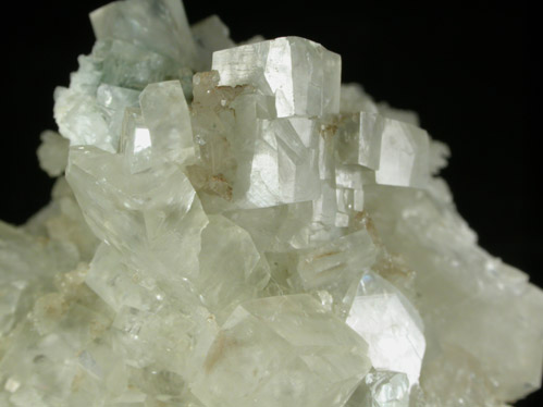Calcite on Prehnite-Datolite from Millington Quarry, Bernards Township, Somerset County, New Jersey
