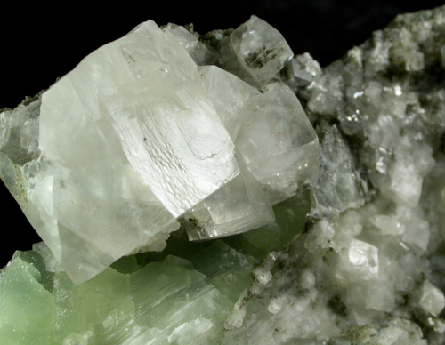 Calcite and Prehnite from Millington Quarry, Bernards Township, Somerset County, New Jersey