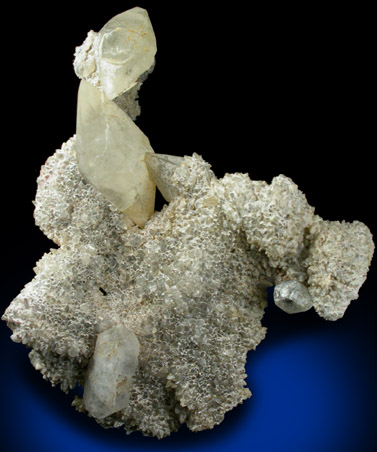 Calcite with Celestine from Route 13 road cut, Chittenango Falls, Madison County, New York