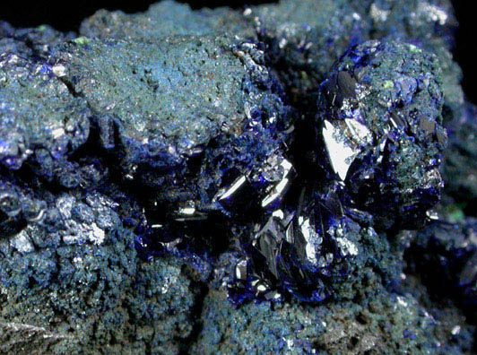 Azurite from Morenci Mine, Clifton District, Greenlee County, Arizona