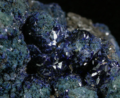 Azurite from Morenci Mine, Clifton District, Greenlee County, Arizona