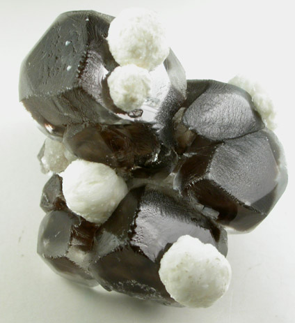 Gyrolite on Calcite from Mumbai (Bombay), Maharashtra, India