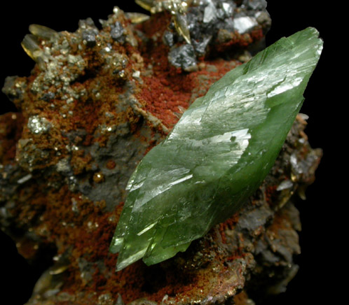 Ludlamite from Huanuni Mine, Oruro Department, Bolivia