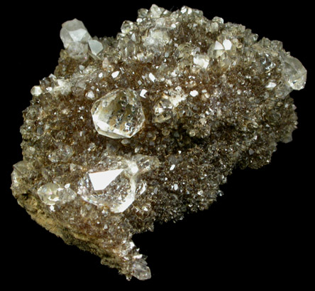 Quartz var. Herkimer Diamonds from Diamond Acres (Hastings Farm), Fonda, Montgomery County, New York