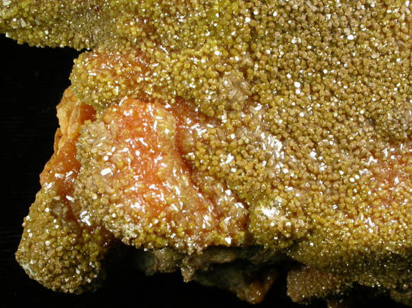 Pyromorphite (As-rich) from Bunker Hill Mine, 9 Level, Jersey Vein, Coeur d'Alene District, Shoshone County, Idaho