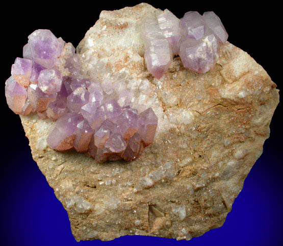 Quartz var. Amethyst from Saltman Prospect, Camp Encore, Sweden, Oxford County, Maine