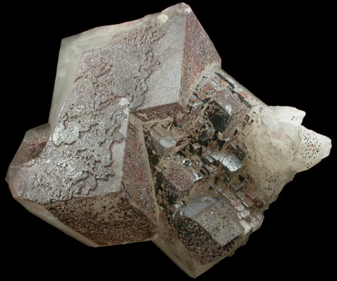 Calcite with Pyrite and Hematite from St. Joe Minerals Corp. Mine, Balmat, St. Lawrence County, New York