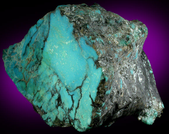 Turquoise from Mineral Park Mines, Kingman, Mohave County, Arizona