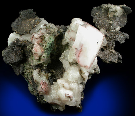 Silver and Copper in Calcite from Keweenaw Peninsula Copper District, Michigan