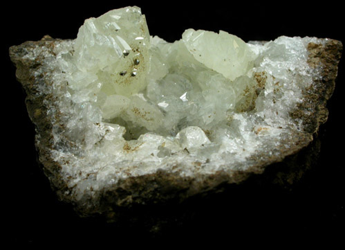 Datolite with Pyrite from Millington Quarry, Bernards Township, Somerset County, New Jersey