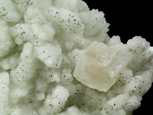 Datolite with Calcite and Pyrite from Millington Quarry, Bernards Township, Somerset County, New Jersey
