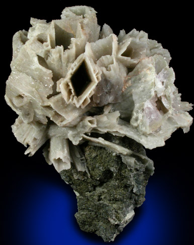 Quartz pseudomorphs after Glauberite from Upper Montclair, Essex County, New Jersey